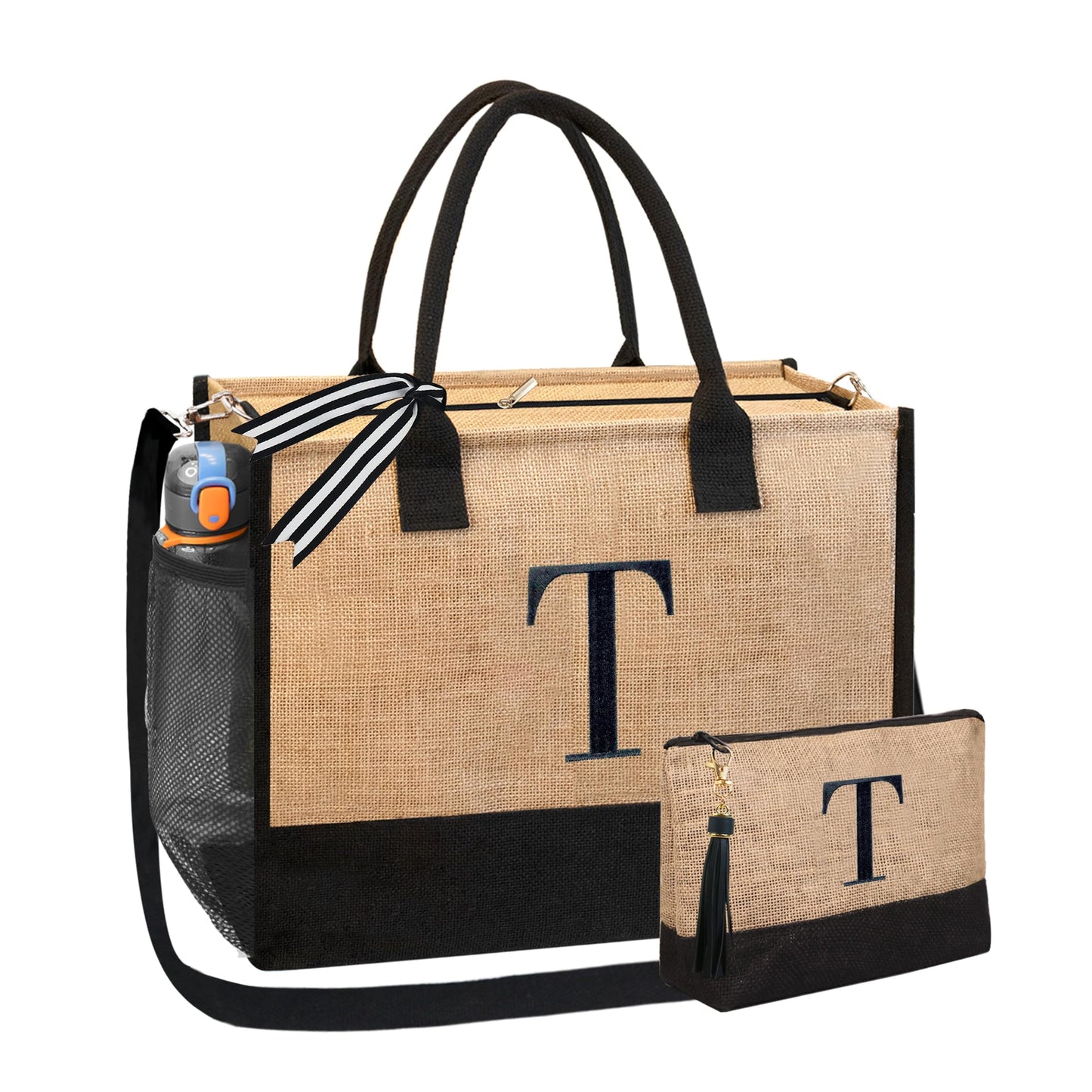 HOTIMO® Personalized Jute Tote Bag