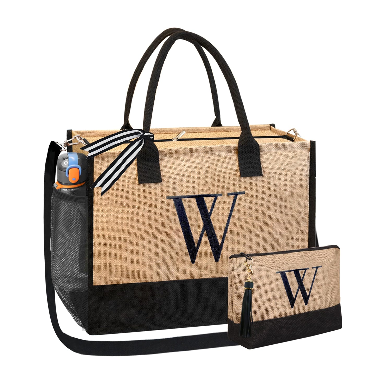 HOTIMO® Personalized Jute Tote Bag