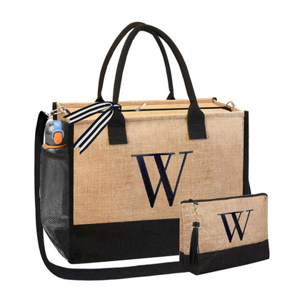 HOTIMO® Personalized Jute Tote Bag